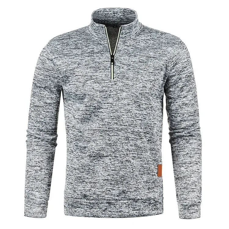 Men Sweatshirts Spring Autumn Pullover Half Zipper Pullover for Male Hoody Outdoor Sweatshit Solid Color Stand Collar