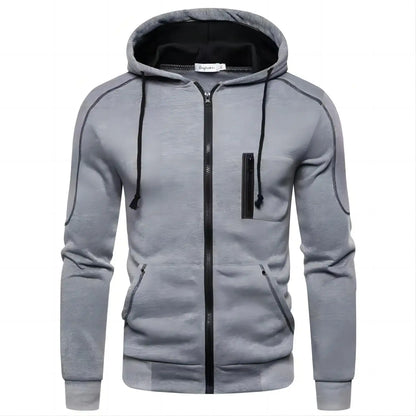 2024 New Men's Hoodie Jacket Streetwear Long Sleeve Sweatshirts Zipper Hooded Pullover Male Sportswear Men Clothing Streetwear