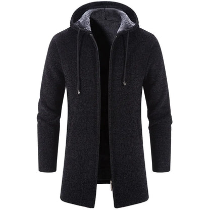 Sweatwear Men's Sport Hoodies Long Sleeve Sweatshirts for Men Zipper Hooded Mens Oversize Winter Top Jacket Coat Black Sweater