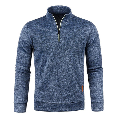 Men Sweatshirts Spring Autumn Pullover Half Zipper Pullover for Male Hoody Outdoor Sweatshit Solid Color Stand Collar