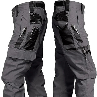 New Tactical Work Pants Men Outdoor Cargo Trousers Multi-pocket Waterproof Pant Autumn Spring Outdoor Workwear Hiking Trousers