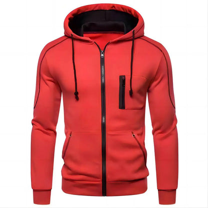 2024 New Men's Hoodie Jacket Streetwear Long Sleeve Sweatshirts Zipper Hooded Pullover Male Sportswear Men Clothing Streetwear